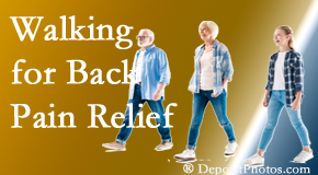 Apple Country Chiropractic often recommends walking for Williamson back pain sufferers.